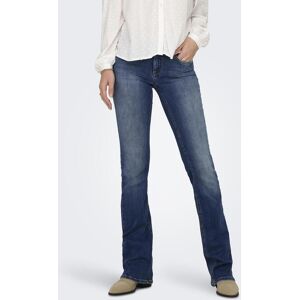 Bootcut-Jeans ONLY "ONLBLUSH – Bootcut-Jeans mit niedriger Leibhöhe und Stretch", Damen, Gr. L (40), Länge 32, blau (medium blau denim), Denim/Jeans, Obermaterial: 92% Baumwolle, 6% Elastomultiester, 2% Elasthan, bootcut fit, Jeans Bootcut-Jeans, Baumwoll Bootcut-Jeans ONLY "ONLBLUSH – Bootcut-Jeans mit niedriger Leibhöhe und Stretch", Damen, Gr. L (40), Länge 32, blau (medium blau denim), Denim/Jeans, Obermaterial: 92% Baumwolle, 6% Elastomultiester, 2% Elasthan, bootcut fit, Jeans Bootcut-Jeans, Baumwoll