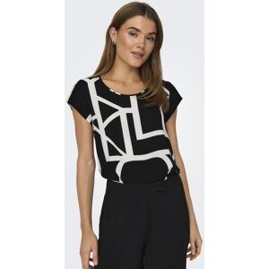 Shirtbluse ONLY "ONLVIC S/S AOP TOP NOOS PTM", Damen, Gr. 36 (S), schwarz (schwarz aop:maritime great logo), Web, Obermaterial: 97% Polyester, 3% Elasthan, bedruckt, regular fit hüftlang, Rundhals, Blusen Shirtbluse, mit Allover Druck Shirtbluse ONLY "ONLVIC S/S AOP TOP NOOS PTM", Damen, Gr. 36 (S), schwarz (schwarz aop:maritime great logo), Web, Obermaterial: 97% Polyester, 3% Elasthan, bedruckt, regular fit hüftlang, Rundhals, Blusen Shirtbluse, mit Allover Druck