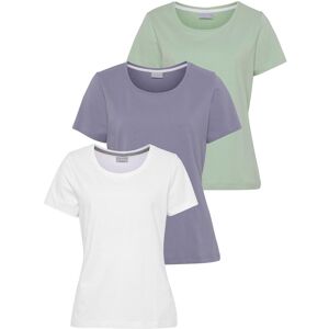 T-Shirt EASTWIND, Damen, Gr. 32/34, bunt (hellgrün, lavendel, weiß), Single Jersey, Obermaterial: 100% Baumwolle, clean, unifarben, Basic, figurumspielend hüftlang, abgesteppt, Shirts T-Shirt, Kurzarm, hüftlang, für die Freizeit, aus Baumwolle T-Shirt EASTWIND, Damen, Gr. 32/34, bunt (hellgrün, lavendel, weiß), Single Jersey, Obermaterial: 100% Baumwolle, clean, unifarben, Basic, figurumspielend hüftlang, abgesteppt, Shirts T-Shirt, Kurzarm, hüftlang, für die Freizeit, aus Baumwolle