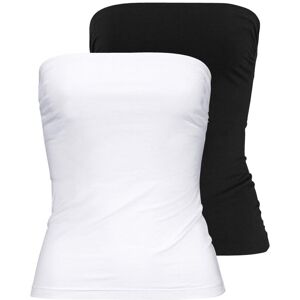 Bandeautop MELROSE, Damen, Gr. 44, schwarz-weiss (schwarz, weiß), Jersey, Obermaterial: 95% Baumwolle, 5% Elasthan, unifarben, Basic, sehr figurbetont, Tops Bandeautop, mit Raffung an der Naht, durchgestepptes Rumpfabschluss Bandeautop MELROSE, Damen, Gr. 44, schwarz-weiss (schwarz, weiß), Jersey, Obermaterial: 95% Baumwolle, 5% Elasthan, unifarben, Basic, sehr figurbetont, Tops Bandeautop, mit Raffung an der Naht, durchgestepptes Rumpfabschluss