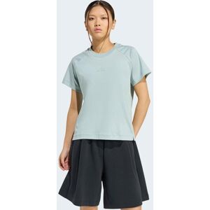 T-Shirt ADIDAS SPORTSWEAR "SOFT LUXUS", Damen, Gr. M, wonder sage, Obermaterial: 100% Baumwolle, Rundhals, Shirts T-Shirt T-Shirt ADIDAS SPORTSWEAR "SOFT LUXUS", Damen, Gr. M, wonder sage, Obermaterial: 100% Baumwolle, Rundhals, Shirts T-Shirt