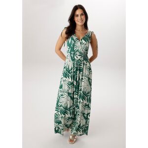 Sommerkleid ANISTON SELECTED, Damen, Gr. 42, N-Gr, grün, sanftes weiß, Single Jersey, Obermaterial: 95% Viskose, 5% Elasthan, bedruckt, geblümt, gemustert, figurumspielend knöchellang, V-Ausschnitt, verstellbar, Kleider Sommerkleid, mit breiten Trägern zu Sommerkleid ANISTON SELECTED, Damen, Gr. 42, N-Gr, grün, sanftes weiß, Single Jersey, Obermaterial: 95% Viskose, 5% Elasthan, bedruckt, geblümt, gemustert, figurumspielend knöchellang, V-Ausschnitt, verstellbar, Kleider Sommerkleid, mit breiten Trägern zu