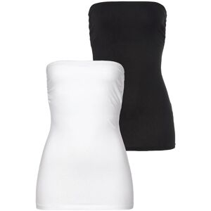 Bandeautop LAURA SCOTT, Damen, Gr. 38, schwarz-weiss (weiß, schwarz), Jersey, Obermaterial: 95% Baumwolle, 5% Elasthan, unifarben, Basic, sehr figurbetont, Tops Bandeautop, trägerlos und figurbetont Bandeautop LAURA SCOTT, Damen, Gr. 38, schwarz-weiss (weiß, schwarz), Jersey, Obermaterial: 95% Baumwolle, 5% Elasthan, unifarben, Basic, sehr figurbetont, Tops Bandeautop, trägerlos und figurbetont