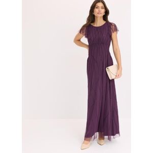 Maxikleid BONPRIX, Damen, Gr. 38, N-Gr, dunkellila (länge: regulär), Obermaterial: 100% Polyester. Futter: 100% Polyester, festlich, ausgestellt, Kleider Maxikleid, für Abiball, Festtage und Hochzeiten, aus Tüll, mit Perlenstickerei Maxikleid BONPRIX, Damen, Gr. 38, N-Gr, dunkellila (länge: regulär), Obermaterial: 100% Polyester. Futter: 100% Polyester, festlich, ausgestellt, Kleider Maxikleid, für Abiball, Festtage und Hochzeiten, aus Tüll, mit Perlenstickerei