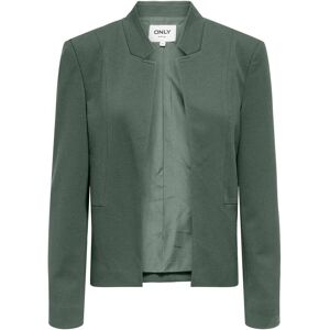 Kurzblazer ONLY "ONLEMILLIA LIFE L/S OPEN BLAZER CC TLR", Damen, Gr. 38, laurel wreath, Web, Obermaterial: 74% Polyester, 22% Viskose, 4% Elasthan, unifarben, regular fit normal, Blazer Kurzblazer, mit Stehkragen Kurzblazer ONLY "ONLEMILLIA LIFE L/S OPEN BLAZER CC TLR", Damen, Gr. 38, laurel wreath, Web, Obermaterial: 74% Polyester, 22% Viskose, 4% Elasthan, unifarben, regular fit normal, Blazer Kurzblazer, mit Stehkragen