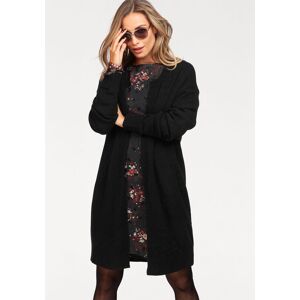 Strickjacke ANISTON CASUAL, Damen, Gr. 34, schwarz, Feinstrick, Obermaterial: 74% Polyacryl, 23% Polyamid, 3% Elasthan, unifarben, figurumspielend kniefrei, Rundhals, Rippstrickbündchen, Strickjacken Strickjacke, im Oversize Look Strickjacke ANISTON CASUAL, Damen, Gr. 34, schwarz, Feinstrick, Obermaterial: 74% Polyacryl, 23% Polyamid, 3% Elasthan, unifarben, figurumspielend kniefrei, Rundhals, Rippstrickbündchen, Strickjacken Strickjacke, im Oversize Look