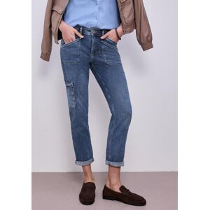 Cargojeans STREET ONE "Style Charlie", Damen, Gr. 31, Länge 28, medium blau wash, Denim/Jeans, Obermaterial: 76% Baumwolle, 18% Lyocell, 4% Elastomultiester, 2% Elasthan, unifarben, loose fit lang, Jeans Cargojeans Cargojeans STREET ONE "Style Charlie", Damen, Gr. 31, Länge 28, medium blau wash, Denim/Jeans, Obermaterial: 76% Baumwolle, 18% Lyocell, 4% Elastomultiester, 2% Elasthan, unifarben, loose fit lang, Jeans Cargojeans