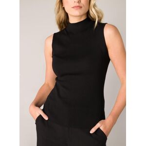 Tanktop BASE LEVEL "Yali", Damen, Gr. 36, schwarz, Jersey, Obermaterial: 80% Viskose, 20% Nylon, unifarben, körpernah hüftlang, Rundhals, Tops Tanktop, mit Stehkragen Tanktop BASE LEVEL "Yali", Damen, Gr. 36, schwarz, Jersey, Obermaterial: 80% Viskose, 20% Nylon, unifarben, körpernah hüftlang, Rundhals, Tops Tanktop, mit Stehkragen
