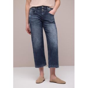 7/8-Jeans STREET ONE "Style Emee", Damen, Gr. 28, Länge 26, dunkelblau wash, Denim/Jeans, Obermaterial: 78% Baumwolle, 21% Polyester, 1% Elasthan, unifarben, loose fit 7/8-Länge, Jeans 7/8-Jeans, im Loose Fit und mit hohem Bund und Stretch 7/8-Jeans STREET ONE "Style Emee", Damen, Gr. 28, Länge 26, dunkelblau wash, Denim/Jeans, Obermaterial: 78% Baumwolle, 21% Polyester, 1% Elasthan, unifarben, loose fit 7/8-Länge, Jeans 7/8-Jeans, im Loose Fit und mit hohem Bund und Stretch