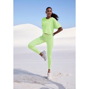 Kurzarmshirt LASCANA, Damen, Gr. M (40/42), lime, Single Jersey, Obermaterial: 95% Baumwolle, 5% Elasthan, unifarben, lässig geschnitten bauchfrei, Rundhals, Shirts Kurzarmshirt, mit kastigem Schnitt und Lagen-Look Kurzarmshirt LASCANA, Damen, Gr. M (40/42), lime, Single Jersey, Obermaterial: 95% Baumwolle, 5% Elasthan, unifarben, lässig geschnitten bauchfrei, Rundhals, Shirts Kurzarmshirt, mit kastigem Schnitt und Lagen-Look