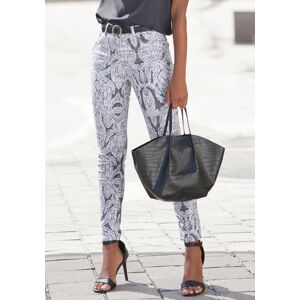 7/8-Jeggings LASCANA, Damen, Gr. 34, N-Gr, schwarz-weiss (sanftes weiß, anthrazit bedruckt), Denim/Jeans, Obermaterial: 67% Baumwolle, 29% Polyester, 4% Elasthan, bedruckt, figurbetont knöchelfrei, Hosen 7/8-Jeggings, mit Alloverprint, schmale Passform, S 7/8-Jeggings LASCANA, Damen, Gr. 34, N-Gr, schwarz-weiss (sanftes weiß, anthrazit bedruckt), Denim/Jeans, Obermaterial: 67% Baumwolle, 29% Polyester, 4% Elasthan, bedruckt, figurbetont knöchelfrei, Hosen 7/8-Jeggings, mit Alloverprint, schmale Passform, S