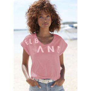 T-Shirt ELBSAND "Leila", Damen, Gr. M (38), pink, Jersey, Obermaterial: 50% Baumwolle, 50% Polyester, unifarben, figurumspielend hüftlang, Rundhals, Aufschlag, Shirts T-Shirt, aus weichem Jersey, Kurzarmshirt, sportlich und bequem T-Shirt ELBSAND "Leila", Damen, Gr. M (38), pink, Jersey, Obermaterial: 50% Baumwolle, 50% Polyester, unifarben, figurumspielend hüftlang, Rundhals, Aufschlag, Shirts T-Shirt, aus weichem Jersey, Kurzarmshirt, sportlich und bequem