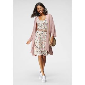 Sommerkleid LAURA SCOTT, Damen, Gr. 32, N-Gr, rosa (wollweiß), Jersey, Obermaterial: 95% Viskose, 5% Elasthan, bedruckt, geblümt, gemustert, mehrfarbig, figurumspielend kniefrei, tiefer Rundhals, Kleider Sommerkleid, figurbetonte Passform, femininer Stil, Sommerkleid LAURA SCOTT, Damen, Gr. 32, N-Gr, rosa (wollweiß), Jersey, Obermaterial: 95% Viskose, 5% Elasthan, bedruckt, geblümt, gemustert, mehrfarbig, figurumspielend kniefrei, tiefer Rundhals, Kleider Sommerkleid, figurbetonte Passform, femininer Stil,