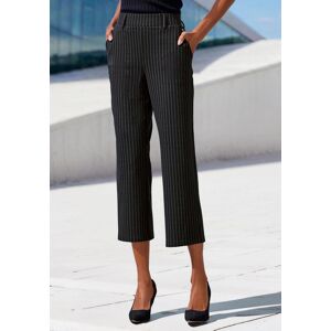 Culotte LASCANA, Damen, Gr. 36/38, N-Gr, blau (schwarz gestreift), Obermaterial: 74% Polyester, 21% Viskose, 5% Elasthan, Jacquardmuster, Nadelstreifen, Basic, 7/8-Länge, Hosen Culotte, mit Jacquard Strickmuster oder uni schwarz Culotte LASCANA, Damen, Gr. 36/38, N-Gr, blau (schwarz gestreift), Obermaterial: 74% Polyester, 21% Viskose, 5% Elasthan, Jacquardmuster, Nadelstreifen, Basic, 7/8-Länge, Hosen Culotte, mit Jacquard Strickmuster oder uni schwarz
