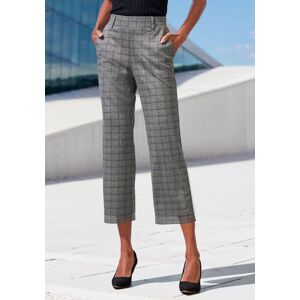 Culotte LASCANA, Damen, Gr. 32/34, N-Gr, blau (grau kariert), Obermaterial: 59% Polyester, 35% Viskose, 6% Elasthan, Jacquardmuster, kariert, Basic, 7/8-Länge, Hosen Culotte, mit Jacquard Strickmuster oder uni schwarz Culotte LASCANA, Damen, Gr. 32/34, N-Gr, blau (grau kariert), Obermaterial: 59% Polyester, 35% Viskose, 6% Elasthan, Jacquardmuster, kariert, Basic, 7/8-Länge, Hosen Culotte, mit Jacquard Strickmuster oder uni schwarz