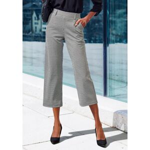 Culotte LASCANA, Damen, Gr. 40/42, N-Gr, blau (schwarz kariert), Obermaterial: 65% Polyester, 31% Viskose, 4% Elasthan, Jacquardmuster, Minimalmuster, Basic, 7/8-Länge, Hosen Culotte, mit Jacquard Strickmuster oder uni schwarz Culotte LASCANA, Damen, Gr. 40/42, N-Gr, blau (schwarz kariert), Obermaterial: 65% Polyester, 31% Viskose, 4% Elasthan, Jacquardmuster, Minimalmuster, Basic, 7/8-Länge, Hosen Culotte, mit Jacquard Strickmuster oder uni schwarz