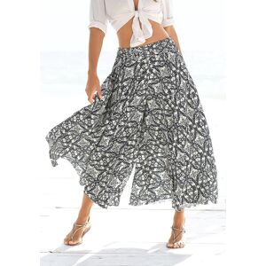 Hosenrock LASCANA, Damen, Gr. 48, blau (marine, creme), Web, Obermaterial: 100% Polyester, bedruckt, figurumspielend knöchellang, Röcke Hosenrock, mit Alloverdruck, Culotte, extraweites Bein, luftige Sommerhose Hosenrock LASCANA, Damen, Gr. 48, blau (marine, creme), Web, Obermaterial: 100% Polyester, bedruckt, figurumspielend knöchellang, Röcke Hosenrock, mit Alloverdruck, Culotte, extraweites Bein, luftige Sommerhose