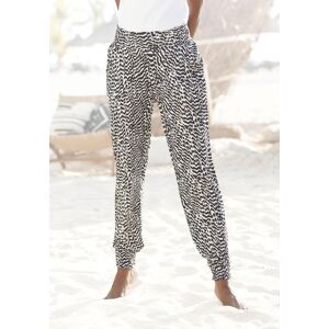 Jerseyhose VIVANCE, Damen, Gr. 40, N-Gr, schwarz-weiss (schwarz, weiß bedruckt), Jersey, Obermaterial: 100% Viskose, bedruckt, figurumspielend lang, Hosen Jerseyhose, mit Animalprint und Taschen, elastischer Bund, leichte Sommerhose Jerseyhose VIVANCE, Damen, Gr. 40, N-Gr, schwarz-weiss (schwarz, weiß bedruckt), Jersey, Obermaterial: 100% Viskose, bedruckt, figurumspielend lang, Hosen Jerseyhose, mit Animalprint und Taschen, elastischer Bund, leichte Sommerhose