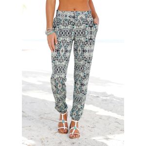 Strandhose LASCANA, Damen, Gr. 46, N-Gr, blau (marine, bedruckt), Jersey, Obermaterial: 95% Viskose, 5% Elasthan, bedruckt, figurumspielend lang, Hosen Strandhose, mit Ethnoprint und Taschen, leichte Sommerhose, Jerseyhose Strandhose LASCANA, Damen, Gr. 46, N-Gr, blau (marine, bedruckt), Jersey, Obermaterial: 95% Viskose, 5% Elasthan, bedruckt, figurumspielend lang, Hosen Strandhose, mit Ethnoprint und Taschen, leichte Sommerhose, Jerseyhose
