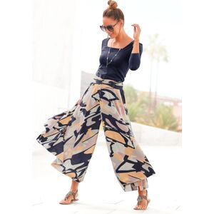 Hosenrock LASCANA, Damen, Gr. 40, bunt (bedruckt), Web, Obermaterial: 100% Polyester, bedruckt, figurumspielend knöchelfrei, Röcke Hosenrock, mit grafischem Druck, Culotte, extraweites Bein, luftige Sommerhose Hosenrock LASCANA, Damen, Gr. 40, bunt (bedruckt), Web, Obermaterial: 100% Polyester, bedruckt, figurumspielend knöchelfrei, Röcke Hosenrock, mit grafischem Druck, Culotte, extraweites Bein, luftige Sommerhose