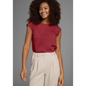 T-Shirt BOYSEN'S "in vielen Farben & grossen Grössen", Damen, Gr. 40, rot (rostrot), Jersey, Obermaterial: 50% Baumwolle, 50% Polyester, unifarben, Basic, figurumspielend, Rundhals, mit Aufschlag, Shirts T-Shirt, Kurzarm, unifarben, Rundhals, für Freizeit T-Shirt BOYSEN'S "in vielen Farben & grossen Grössen", Damen, Gr. 40, rot (rostrot), Jersey, Obermaterial: 50% Baumwolle, 50% Polyester, unifarben, Basic, figurumspielend, Rundhals, mit Aufschlag, Shirts T-Shirt, Kurzarm, unifarben, Rundhals, für Freizeit
