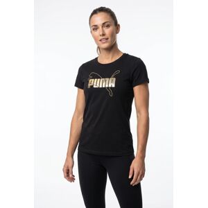 T-Shirt PUMA "ESS LOGO LAB METALLIC TEE", Damen, Gr. M, puma schwarz, Jersey, Obermaterial: 100% Baumwolle, bedruckt, regular fit normal, Rundhals, Shirts T-Shirt, Regular Fit, mit Rundhalsausschnitt, aus Baumwolle T-Shirt PUMA "ESS LOGO LAB METALLIC TEE", Damen, Gr. M, puma schwarz, Jersey, Obermaterial: 100% Baumwolle, bedruckt, regular fit normal, Rundhals, Shirts T-Shirt, Regular Fit, mit Rundhalsausschnitt, aus Baumwolle