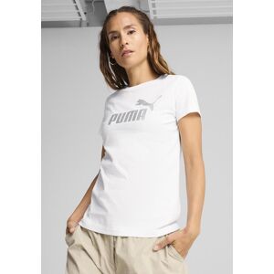 T-Shirt PUMA "ESS NO 1 LOGO METALLIC TEE", Damen, Gr. S, weiss (puma weiß, metallic silber), Jersey, Obermaterial: 100% Baumwolle, bedruckt, regular fit normal, Rundhals, Shirts T-Shirt, Kurzarm, mit Rundhalsausschnitt T-Shirt PUMA "ESS NO 1 LOGO METALLIC TEE", Damen, Gr. S, weiss (puma weiß, metallic silber), Jersey, Obermaterial: 100% Baumwolle, bedruckt, regular fit normal, Rundhals, Shirts T-Shirt, Kurzarm, mit Rundhalsausschnitt
