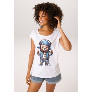 T-Shirt ANISTON CASUAL, Damen, Gr. 48, weiß, braun, blau, grau, türkis, rot, beige, schwarz, Single Jersey, Obermaterial: 100% Baumwolle, bedruckt, figurumspielend hüftbedeckend, Rundhals, Rollkante, Shirts T-Shirt, mit coolem Teddybär Frontdruck T-Shirt ANISTON CASUAL, Damen, Gr. 48, weiß, braun, blau, grau, türkis, rot, beige, schwarz, Single Jersey, Obermaterial: 100% Baumwolle, bedruckt, figurumspielend hüftbedeckend, Rundhals, Rollkante, Shirts T-Shirt, mit coolem Teddybär Frontdruck
