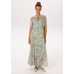 Sommerkleid ANISTON CASUAL, Damen, Gr. 38, N-Gr, mint, hellblau, bleu, jeansblau, apricot, rose, hellbraun, Chiffon, Obermaterial: 100% Polyester. Futter: 100% Polyester, bedruckt, geblümt, lässig geschnitten knöchellang, V-Ausschnitt, weit, Kleider Somme Sommerkleid ANISTON CASUAL, Damen, Gr. 38, N-Gr, mint, hellblau, bleu, jeansblau, apricot, rose, hellbraun, Chiffon, Obermaterial: 100% Polyester. Futter: 100% Polyester, bedruckt, geblümt, lässig geschnitten knöchellang, V-Ausschnitt, weit, Kleider Somme