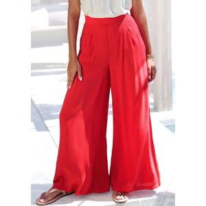 Palazzohose BUFFALO "mit extra weitem Bein", Damen, Gr. 42, N-Gr, rot, Web, Obermaterial: 100% Viskose, unifarben, figurumspielend knöchellang, Hosen Palazzohose, mit Seitennahttaschen, leichte Sommerhose, Wide-Leg-Hose, Strandhose Palazzohose BUFFALO "mit extra weitem Bein", Damen, Gr. 42, N-Gr, rot, Web, Obermaterial: 100% Viskose, unifarben, figurumspielend knöchellang, Hosen Palazzohose, mit Seitennahttaschen, leichte Sommerhose, Wide-Leg-Hose, Strandhose