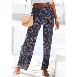Jerseyhose VIVANCE "mit locker-luftigem Bein", Damen, Gr. 46, N-Gr, bunt (blau, rosé bedruckt), Jersey, Obermaterial: 100% Viskose, bedruckt, figurumspielend bodenlang, Hosen Jerseyhose, mit Alloverdruck, bequeme Sommerhose in weiter Form, Strandhose Jerseyhose VIVANCE "mit locker-luftigem Bein", Damen, Gr. 46, N-Gr, bunt (blau, rosé bedruckt), Jersey, Obermaterial: 100% Viskose, bedruckt, figurumspielend bodenlang, Hosen Jerseyhose, mit Alloverdruck, bequeme Sommerhose in weiter Form, Strandhose