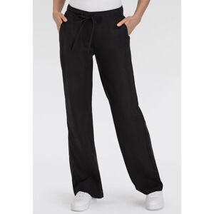 Leinenhose MAC "CHIARA BELT", Damen, Gr. 34, Länge 32, schwarz, Obermaterial: 100% Leinen, unifarben, weit knöchellang, Hosen Leinenhose, Sommerhose Wide Fit, mit geradem, weitem Bein Leinenhose MAC "CHIARA BELT", Damen, Gr. 34, Länge 32, schwarz, Obermaterial: 100% Leinen, unifarben, weit knöchellang, Hosen Leinenhose, Sommerhose Wide Fit, mit geradem, weitem Bein