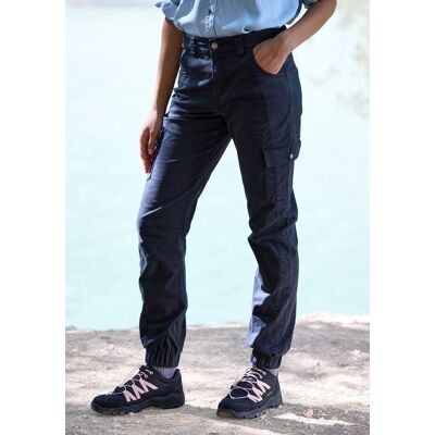 Trekkinghose VIVANCE ACTIVE "Cargo Jeans Optik", Damen, Gr. 42, N-Gr, schwarz, Obermaterial: 98% Baumwolle, 2% Elasthan, unifarben, Hosen Trekkinghose, Baumwollmix mit Cargo Taschen Trekkinghose VIVANCE ACTIVE "Cargo Jeans Optik", Damen, Gr. 42, N-Gr, schwarz, Obermaterial: 98% Baumwolle, 2% Elasthan, unifarben, Hosen Trekkinghose, Baumwollmix mit Cargo Taschen