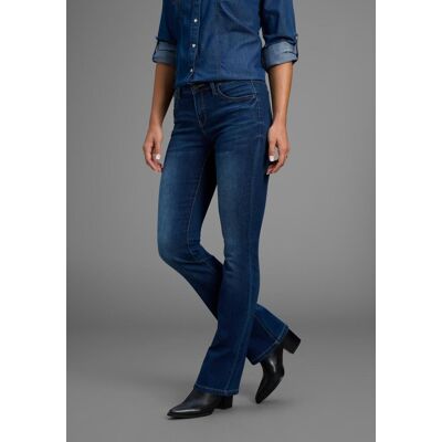 Bootcut-Jeans ARIZONA "Ultra-Stretch", Damen, Gr. 21, K + L Gr, blau (dunkelblau use), Denim/Jeans, Obermaterial: 74% Baumwolle, 24% Polyester, 2% Elasthan, Basic, extraeng lang, Jeans Bootcut-Jeans, normale Passform, Baby-Bootcut, Used-Look-Waschung Bootcut-Jeans ARIZONA "Ultra-Stretch", Damen, Gr. 21, K + L Gr, blau (dunkelblau use), Denim/Jeans, Obermaterial: 74% Baumwolle, 24% Polyester, 2% Elasthan, Basic, extraeng lang, Jeans Bootcut-Jeans, normale Passform, Baby-Bootcut, Used-Look-Waschung