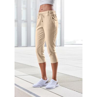 Caprileggings LASCANA, Damen, Gr. 42, N-Gr, beige (sand), Obermaterial: 70% Viskose, 25% Polyamid, 5% Elasthan, unifarben, Basic kniebedeckend, Hosen Caprileggings, mit seitlichen Taschen, Loungewear Caprileggings LASCANA, Damen, Gr. 42, N-Gr, beige (sand), Obermaterial: 70% Viskose, 25% Polyamid, 5% Elasthan, unifarben, Basic kniebedeckend, Hosen Caprileggings, mit seitlichen Taschen, Loungewear