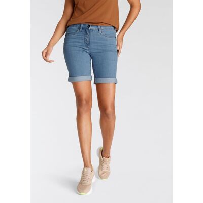 Jeansbermudas ARIZONA, Damen, Gr. 36, N-Gr, blau (bleached), Denim/Jeans, Obermaterial: 81% Baumwolle, 17% Polyester, 2% Elasthan, Basic, comfort fit kurz, Jeans Jeansbermudas, weite Passform, kurze Beinform, hohe Leibhöhe Jeansbermudas ARIZONA, Damen, Gr. 36, N-Gr, blau (bleached), Denim/Jeans, Obermaterial: 81% Baumwolle, 17% Polyester, 2% Elasthan, Basic, comfort fit kurz, Jeans Jeansbermudas, weite Passform, kurze Beinform, hohe Leibhöhe