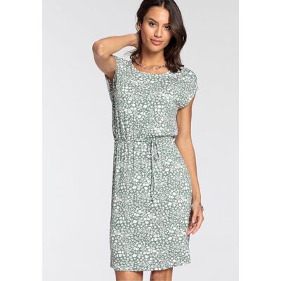 Sommerkleid LAURA SCOTT, Damen, Gr. 48, N-Gr, bunt (geblümt aop), Single Jersey, Obermaterial: 95% Viskose, 5% Elasthan, geblümt, figurumspielend mini, Rundhals, angeschnitten, Kleider Sommerkleid, Mini-Länge, lässiger, eleganter Stil Sommerkleid LAURA SCOTT, Damen, Gr. 48, N-Gr, bunt (geblümt aop), Single Jersey, Obermaterial: 95% Viskose, 5% Elasthan, geblümt, figurumspielend mini, Rundhals, angeschnitten, Kleider Sommerkleid, Mini-Länge, lässiger, eleganter Stil