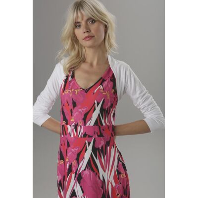 Bolero ANISTON SELECTED, Damen, Gr. 36, weiss (weiß), Jersey, Obermaterial: 95% Viskose, 5% Elasthan, unifarben, figurbetont, normaler Saum, Strickjacken Bolero Bolero ANISTON SELECTED, Damen, Gr. 36, weiss (weiß), Jersey, Obermaterial: 95% Viskose, 5% Elasthan, unifarben, figurbetont, normaler Saum, Strickjacken Bolero