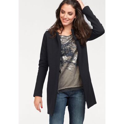 Longblazer ANISTON SELECTED, Damen, Gr. 36, schwarz, Ottomane, Obermaterial: 100% Polyester, unifarben, figurumspielend ca. Mitte Oberschenkel, Rundhals, eingesetzt normaler Saum, Blazer Longblazer, in modischer Länge Longblazer ANISTON SELECTED, Damen, Gr. 36, schwarz, Ottomane, Obermaterial: 100% Polyester, unifarben, figurumspielend ca. Mitte Oberschenkel, Rundhals, eingesetzt normaler Saum, Blazer Longblazer, in modischer Länge