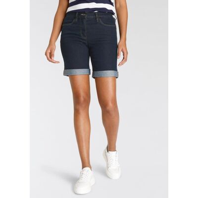 Jeansbermudas ARIZONA, Damen, Gr. 42, N-Gr, blau (dunkelblau wa), Denim/Jeans, Obermaterial: 81% Baumwolle, 17% Polyester, 2% Elasthan, Basic, comfort fit kurz, Jeans Jeansbermudas, weite Passform, kurze Beinform, hohe Leibhöhe Jeansbermudas ARIZONA, Damen, Gr. 42, N-Gr, blau (dunkelblau wa), Denim/Jeans, Obermaterial: 81% Baumwolle, 17% Polyester, 2% Elasthan, Basic, comfort fit kurz, Jeans Jeansbermudas, weite Passform, kurze Beinform, hohe Leibhöhe