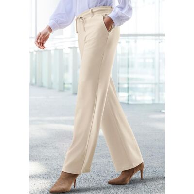 Homewearhose LASCANA, Damen, Gr. 32/34, N-Gr, beige (sand), Obermaterial: 70% Viskose, 25% Polyamid, 5% Elasthan, unifarben, Basic, Hosen Homewearhose, in weich fliessendem Material, Loungewear Homewearhose LASCANA, Damen, Gr. 32/34, N-Gr, beige (sand), Obermaterial: 70% Viskose, 25% Polyamid, 5% Elasthan, unifarben, Basic, Hosen Homewearhose, in weich fliessendem Material, Loungewear