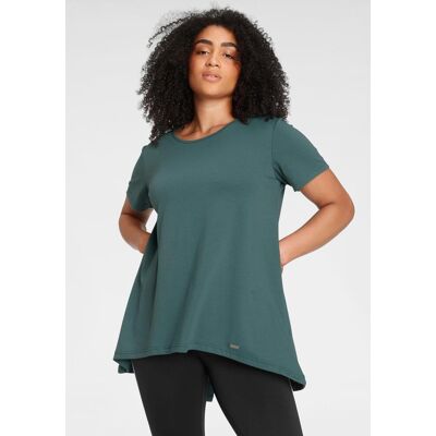 Funktionsshirt VENICE BEACH "Funktionsshirt", Damen, Gr. 56/58, blau (petrol), Single Jersey, Obermaterial: 63% Polyester, 32% Baumwolle, 5% Elasthan, lässig geschnitten lang, Rundhals, Shirts Funktionsshirt, Kurzarm, lockere Passform Funktionsshirt VENICE BEACH "Funktionsshirt", Damen, Gr. 56/58, blau (petrol), Single Jersey, Obermaterial: 63% Polyester, 32% Baumwolle, 5% Elasthan, lässig geschnitten lang, Rundhals, Shirts Funktionsshirt, Kurzarm, lockere Passform