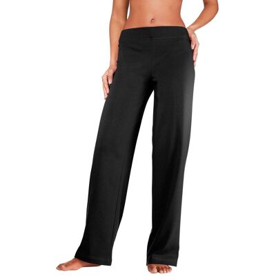 Homewearhose VIVANCE, Damen, Gr. 56/58, N-Gr, schwarz, Strick, Obermaterial: 60% Baumwolle, 40% Polyester, unifarben, Basic, bequem lang, Hosen Homewearhose, mit geradem Bein, Loungewear Homewearhose VIVANCE, Damen, Gr. 56/58, N-Gr, schwarz, Strick, Obermaterial: 60% Baumwolle, 40% Polyester, unifarben, Basic, bequem lang, Hosen Homewearhose, mit geradem Bein, Loungewear