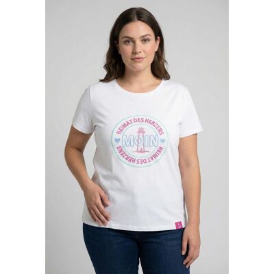 T-Shirt ZWILLINGSHERZ "Heimat des Herzens", Damen, Gr. XXL, weiss (weiß), Web, Obermaterial: 92% Baumwolle, 8% Elasthan, normal normal, Rundhals, eingefasste Kante, Shirts T-Shirt, Stickerei, Kurzarm, Rundhalsausschnitt, maritim T-Shirt ZWILLINGSHERZ "Heimat des Herzens", Damen, Gr. XXL, weiss (weiß), Web, Obermaterial: 92% Baumwolle, 8% Elasthan, normal normal, Rundhals, eingefasste Kante, Shirts T-Shirt, Stickerei, Kurzarm, Rundhalsausschnitt, maritim