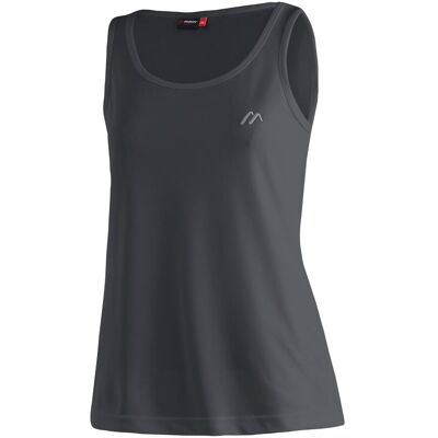 Funktionsshirt MAIER SPORTS "Petra", Damen, Gr. 50, schwarz, 100% Polyester, Rundhals, Shirts Funktionsshirt, Damen Top, leichtes ärmelloses Shirt, Rundhals, Regular Fit Funktionsshirt MAIER SPORTS "Petra", Damen, Gr. 50, schwarz, 100% Polyester, Rundhals, Shirts Funktionsshirt, Damen Top, leichtes ärmelloses Shirt, Rundhals, Regular Fit