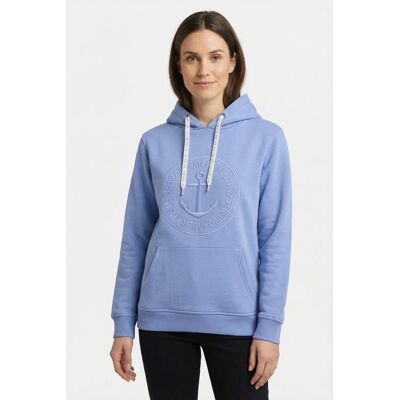 Hoodie ZWILLINGSHERZ "Strand Meer Küste", Damen, Gr. L, blau, Sweatware, Obermaterial: 50% Baumwolle, 50% Polyester, unifarben mit Farbeinsätzen, regular fit normal, hoch geschlossener Ausschnitt, angesetztes Bündchen, Sweatshirts Hoodie, mit Kapuze und g Hoodie ZWILLINGSHERZ "Strand Meer Küste", Damen, Gr. L, blau, Sweatware, Obermaterial: 50% Baumwolle, 50% Polyester, unifarben mit Farbeinsätzen, regular fit normal, hoch geschlossener Ausschnitt, angesetztes Bündchen, Sweatshirts Hoodie, mit Kapuze und g