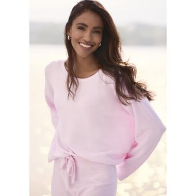 Sweater ELBSAND, Damen, Gr. 48/50, rosa, Feinstrick, Obermaterial: 55% Baumwolle, 45% Nylon, unifarben, bequem hüftlang, Rundhals, Rollsäume, Sweatshirts Sweater, aus hochwertigem Feinstrick, Loungewear Sweater ELBSAND, Damen, Gr. 48/50, rosa, Feinstrick, Obermaterial: 55% Baumwolle, 45% Nylon, unifarben, bequem hüftlang, Rundhals, Rollsäume, Sweatshirts Sweater, aus hochwertigem Feinstrick, Loungewear