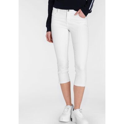 Caprijeans ARIZONA "Ultra-Stretch", Damen, Gr. 36, N-Gr, weiss (weiß), Denim/Jeans, Obermaterial: 65% Baumwolle, 33% Polyester, 2% Elasthan, Basic, skinny fit 3/4-Länge, Jeans Caprijeans, extra-enger Schnitt, modischer Beinabschluss mit Schlitz Caprijeans ARIZONA "Ultra-Stretch", Damen, Gr. 36, N-Gr, weiss (weiß), Denim/Jeans, Obermaterial: 65% Baumwolle, 33% Polyester, 2% Elasthan, Basic, skinny fit 3/4-Länge, Jeans Caprijeans, extra-enger Schnitt, modischer Beinabschluss mit Schlitz