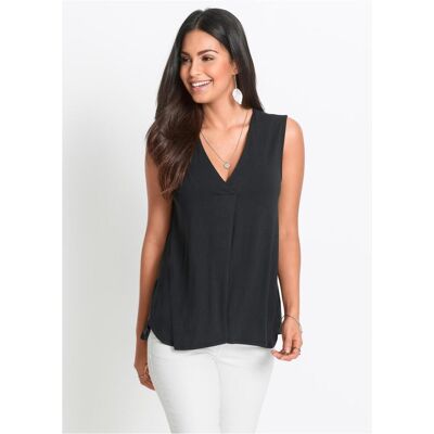 Shirttop BONPRIX, Damen, Gr. 36/38 (S), schwarz, Jersey, Obermaterial: 95% Viskose, 5% Elasthan, unifarben, bequem hüftbedeckend, V-Ausschnitt, Tops Shirttop, bequeme Passform, aus Viskose-Mix, V-Ausschnitt Shirttop BONPRIX, Damen, Gr. 36/38 (S), schwarz, Jersey, Obermaterial: 95% Viskose, 5% Elasthan, unifarben, bequem hüftbedeckend, V-Ausschnitt, Tops Shirttop, bequeme Passform, aus Viskose-Mix, V-Ausschnitt