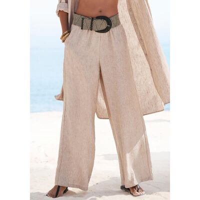Schlupfhose BUFFALO "aus bequemer Webware und weitem Bein", Damen, Gr. 36, N-Gr, beige meliert, Web, Obermaterial: 100% Polyester, meliert, figurumspielend lang, Hosen Schlupfhose, mit Gummibund, Casual-chic, Sommerhose, Strandhose Schlupfhose BUFFALO "aus bequemer Webware und weitem Bein", Damen, Gr. 36, N-Gr, beige meliert, Web, Obermaterial: 100% Polyester, meliert, figurumspielend lang, Hosen Schlupfhose, mit Gummibund, Casual-chic, Sommerhose, Strandhose
